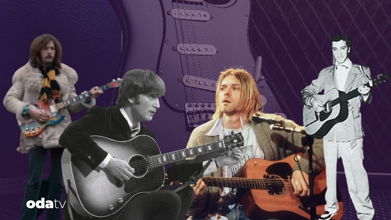 Elvis Presley’den Kurt Cobain’e… Efsanelerin mirası… Bu gitarlara paha biçilemiyor