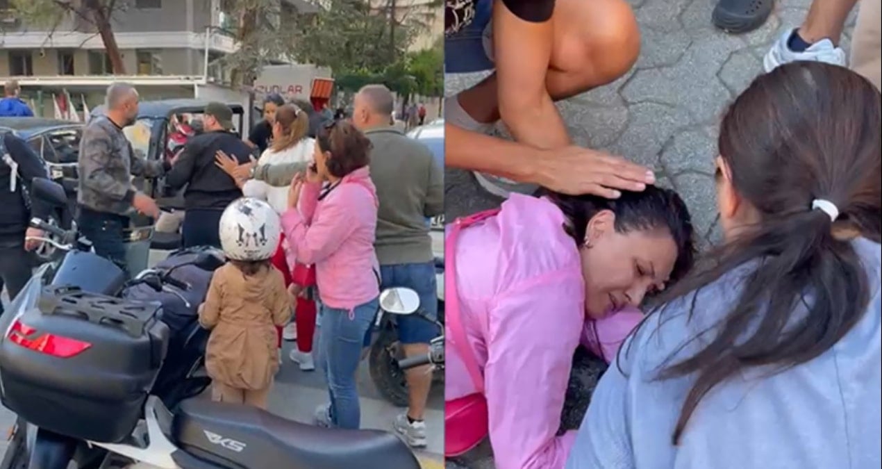 kadikoyde carptigi kadin bayildi tepki gosterenlere bicak cekti dJV7PI4q